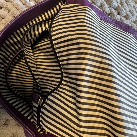 Kate Spade Purple Leather Shoulder Bag - Picture 4 of 9